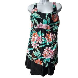 SHORE SHAPES plus size 16 modest skirted swimsuit NWT